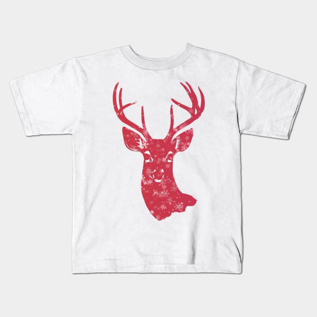 Deer  9 point buck Kids T-Shirt by FlippinTurtles